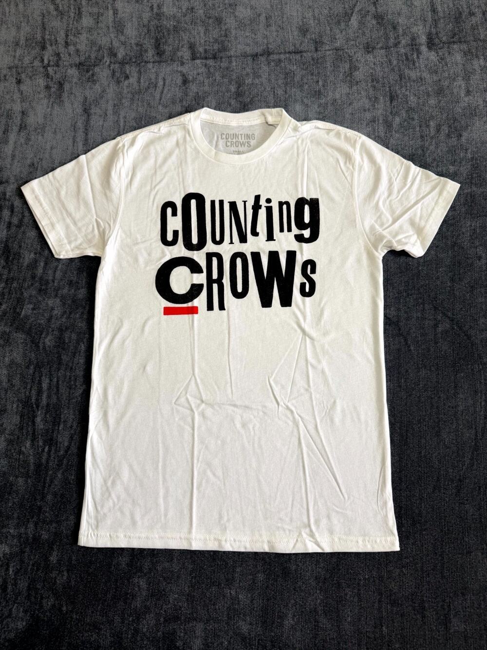 NWOT Counting Crows Ransom T-Shirt Unisex Small White Crew-Neck Short Sleeve